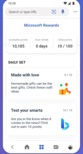 screenshot of Bing Visual Search